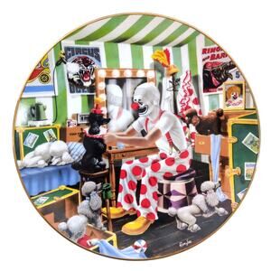 Ron Lee Carnival Of Clowns "Puttin' On A Pretty Face" Plate 1985 Toby Poodles